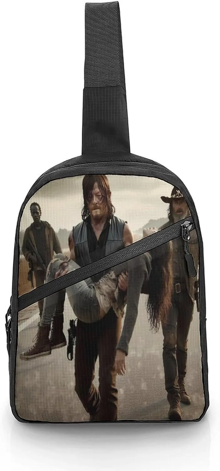 Daryl Dixon-Chapel Roan Multi-Functional Crossbody Bag With Storage Pockets And Anti-Loss Key Strap, Adjustable For Chest Shoulder One Size