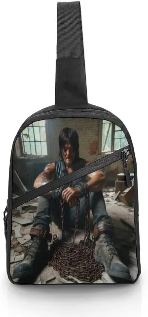 Daryl Dixon-Chapel Roan Multi-Functional Crossbody Bag With Storage Pockets And Anti-Loss Key Strap, Adjustable For Chest Shoulder One Size