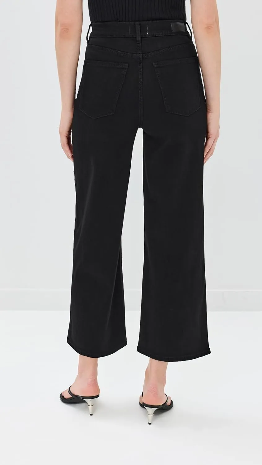 DL1961 Women's Hepburn Wide Leg Jeans: High Rise Vintage