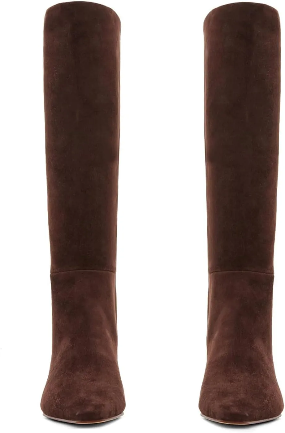 DOEYG Black Knee High Boots for Women Pointed Toe Kitten Heel Tall Boots Wide Calf Pull on Fall Fashion Long Boots