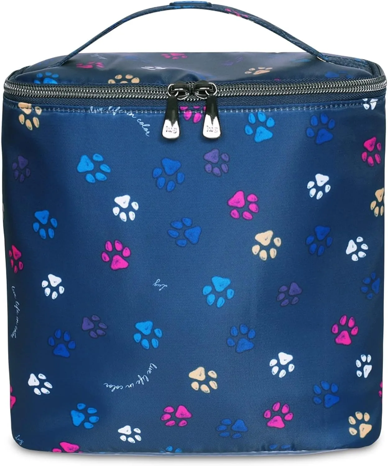 Dolly Cosmetic Case, CRIMSON LARGE DOT