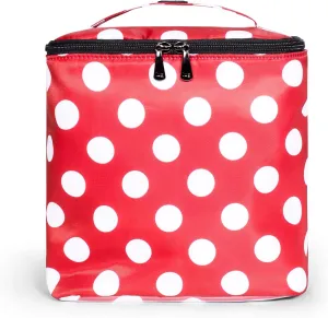 Dolly Cosmetic Case, CRIMSON LARGE DOT
