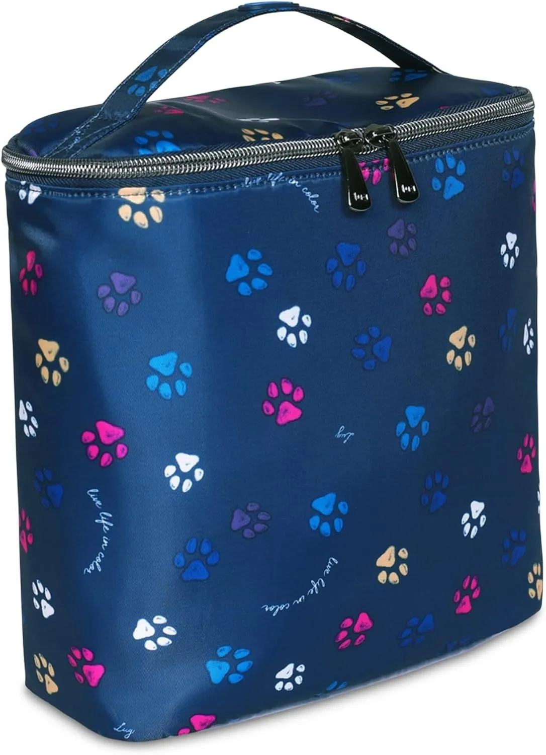 Dolly Cosmetic Case, CRIMSON LARGE DOT