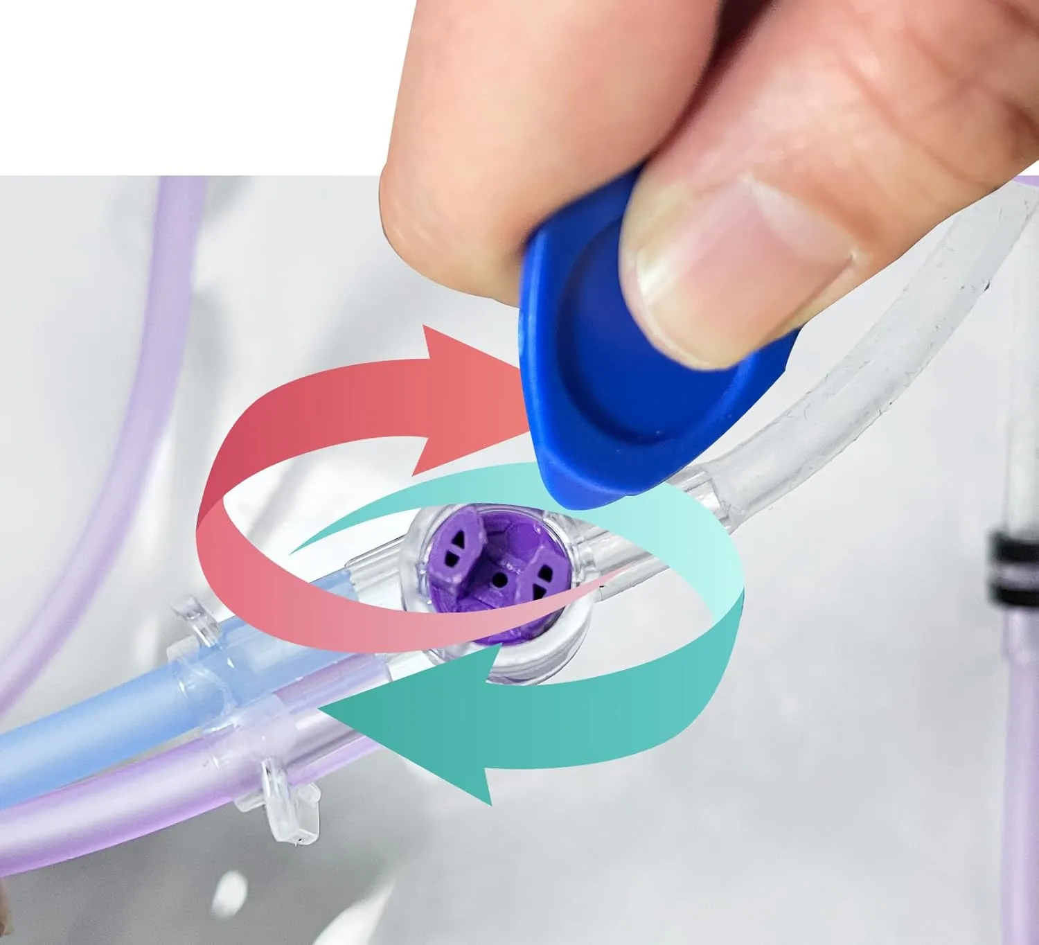 Double-Pocket Style，Water Drip Bags,Nutrition Bag Fluid Dripper Supply with Large Bore & Tube，1200ml with Flush Feeding Bag