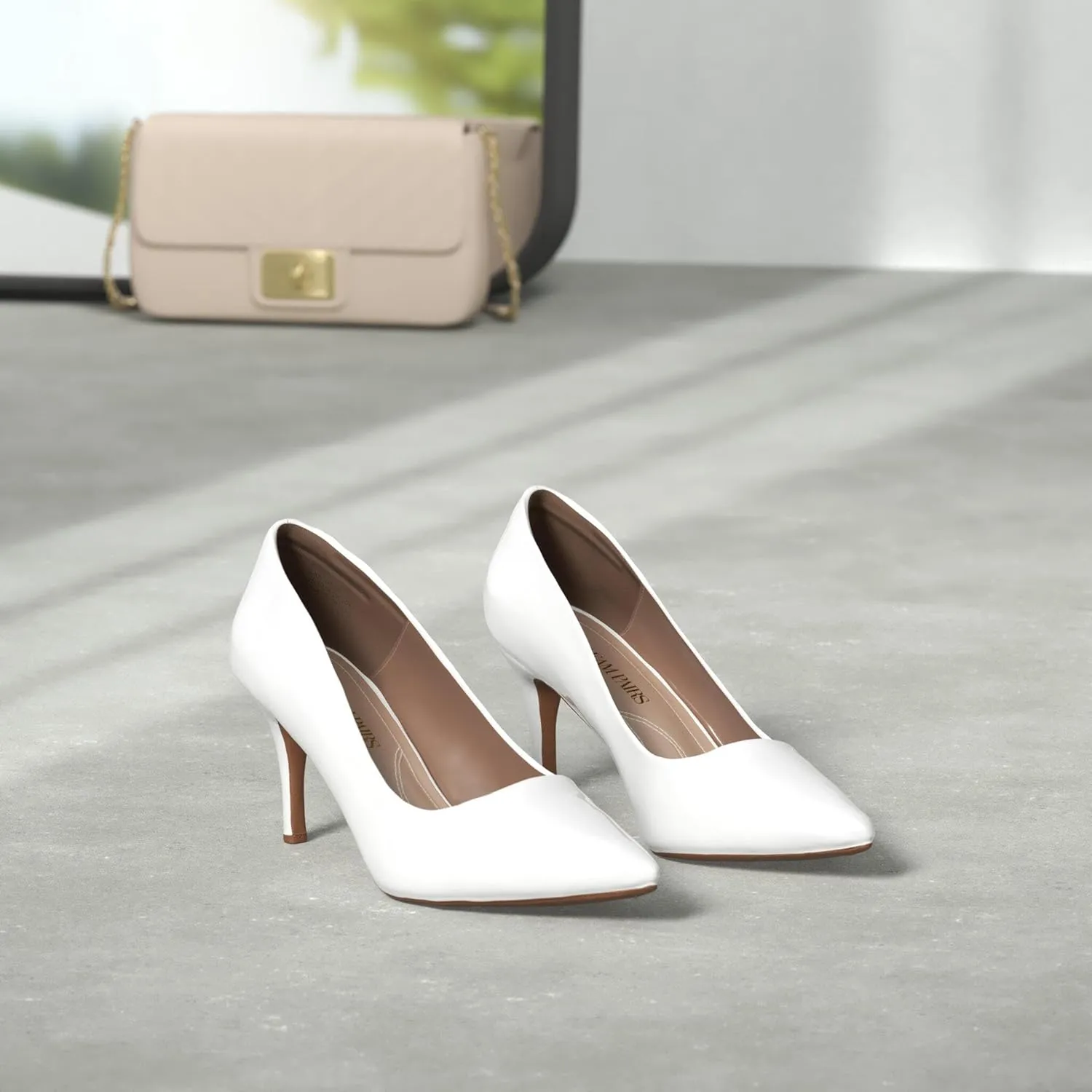 DREAM PAIRS Women's High Stiletto Heels Closed Pointed Toe Dress Pumps Shoes for Wedding Work Office Business, 3 Inches