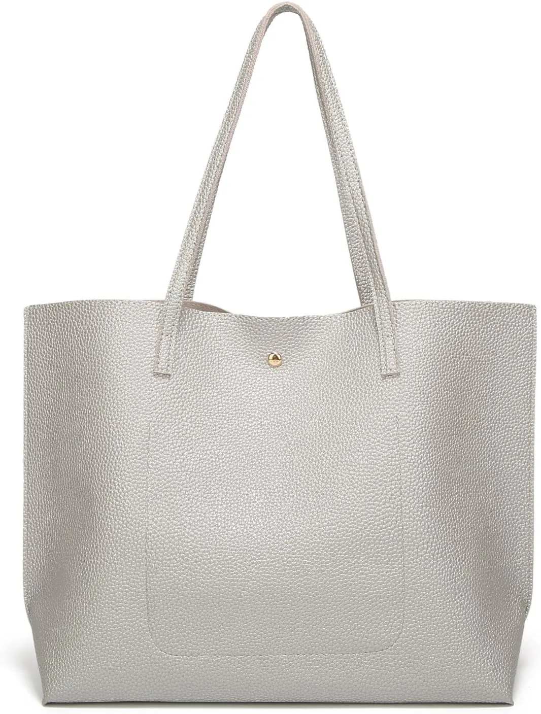 Dreubea Women's Soft Faux Leather Tote Shoulder Bag from, Big Capacity Tassel Handbag