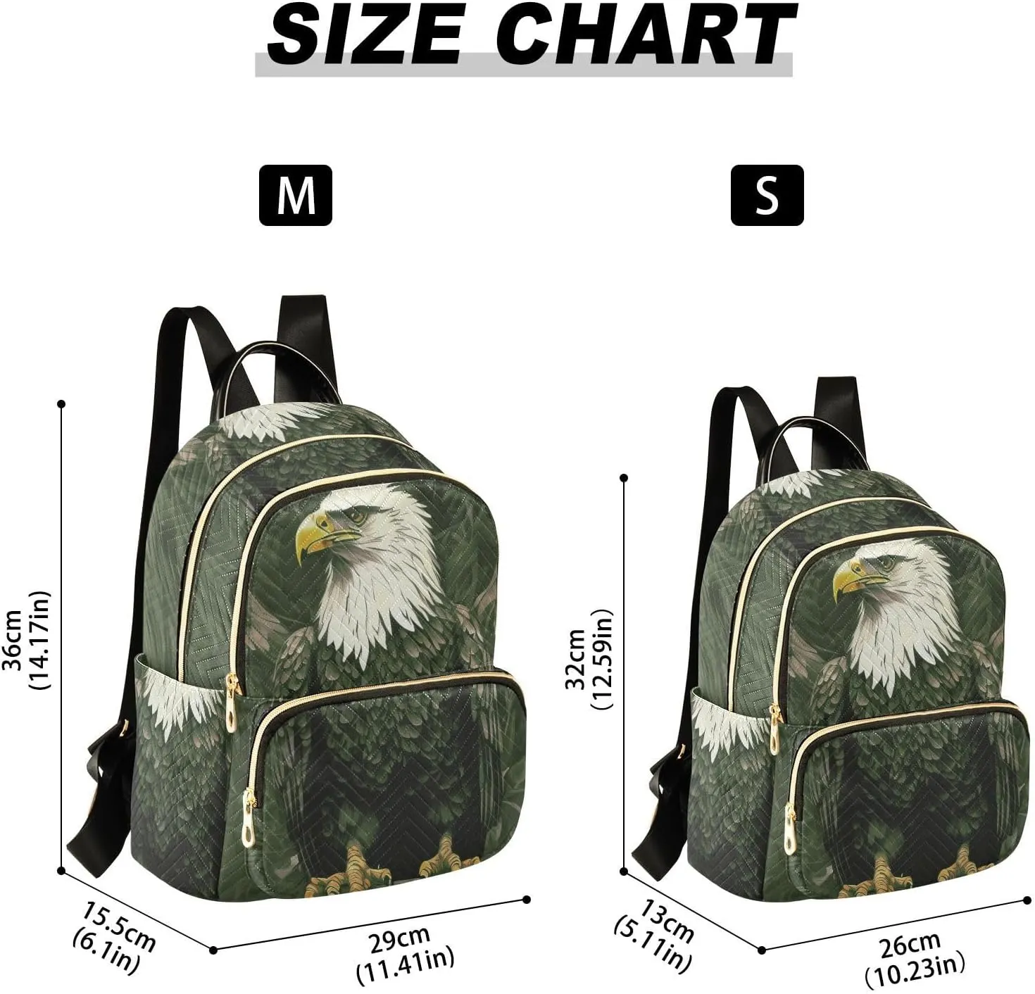 Eagle Mini Backpack Purse for Women Cute Small Backpack Light Weight Fashion Daypack for Work Travel Daily Backpack (Small Pattren 2)