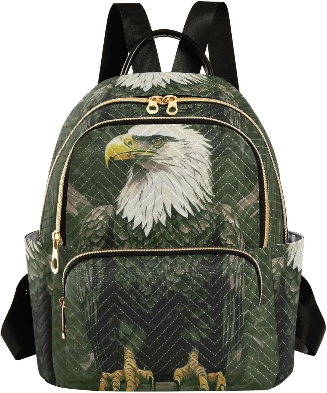 Eagle Mini Backpack Purse for Women Cute Small Backpack Light Weight Fashion Daypack for Work Travel Daily Backpack (Small Pattren 2)