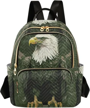 Eagle Mini Backpack Purse for Women Cute Small Backpack Light Weight Fashion Daypack for Work Travel Daily Backpack (Small Pattren 2)