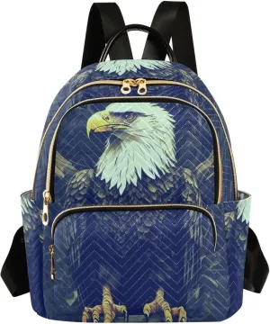 Eagle Mini Backpack Purse for Women Cute Small Backpack Light Weight Fashion Daypack for Work Travel Daily Backpack (Small Pattren 3)
