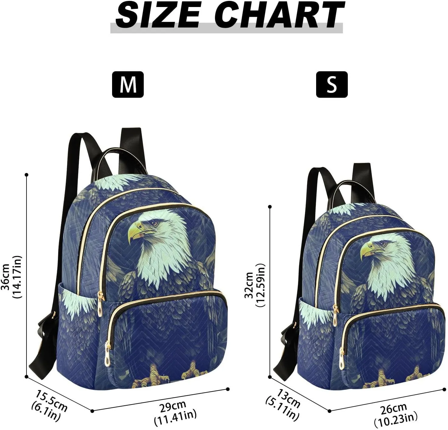 Eagle Mini Backpack Purse for Women Cute Small Backpack Light Weight Fashion Daypack for Work Travel Daily Backpack (Small Pattren 3)