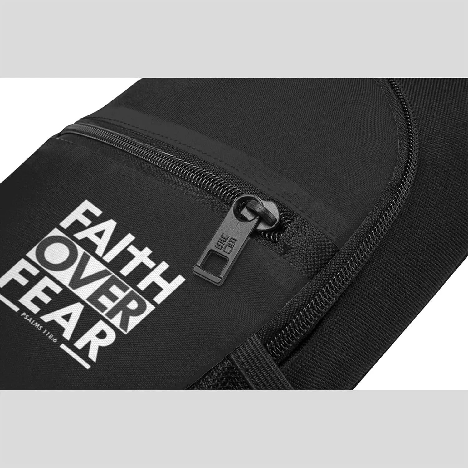 Faith Over Fear Bible Scripture Verse Christian Unisex Chest Bag Lightweight Crossbody Shoulder Bag Travel Pocket