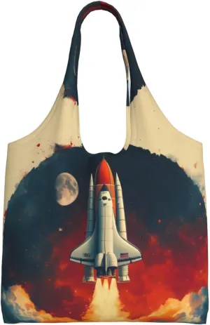 Flying shuttle Large capacity single-shoulder commuter canvas bag, suitable for shopping, travel, multi-purpose, light and not shoulder-squeezing