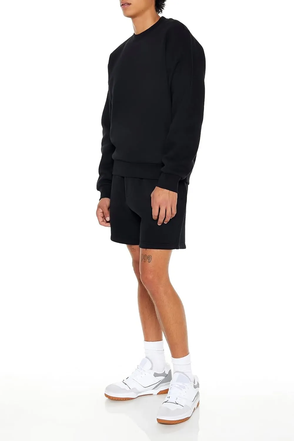 Forever 21 Men's Drawstring Cotton-Blend Shorts