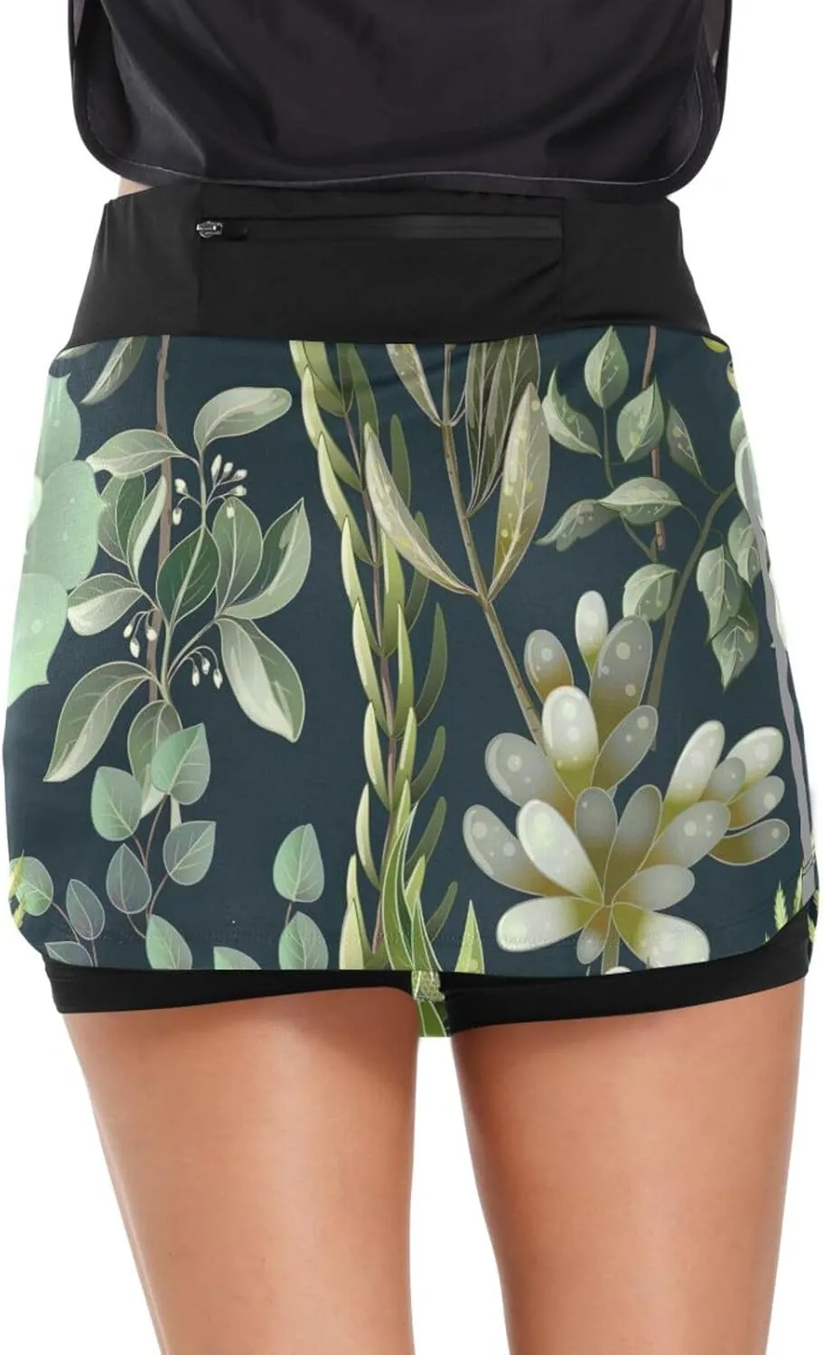 GAIGEO T Rex in Rain Womens Exercise Skirt, Tennis Skirts with Shorts, Lightweight Tennis Skirts for Summer, S-XXL