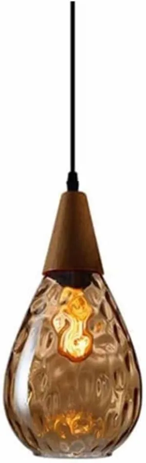 Garden parasols Creative Spherical Glass Pendant Light Single Head Chandelier Height Adjustable Hanging Wire LED Warm Light 3000K Lighting Fixture for Restaurant Bar Coffee Shop Dining Room Living
