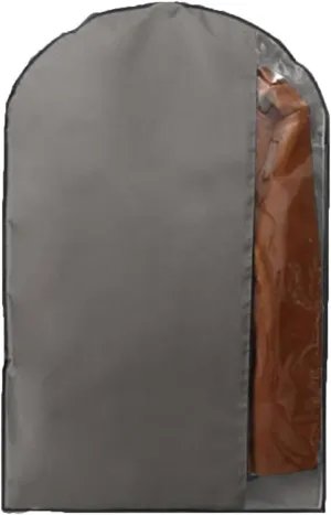 Garment Bag Suit Bag for Storage and Travel, Garment Covers with Zipper and Visible Transparent Window for Dresses, Suits, Coats, and More(Gray,58x160cm/23x63in)