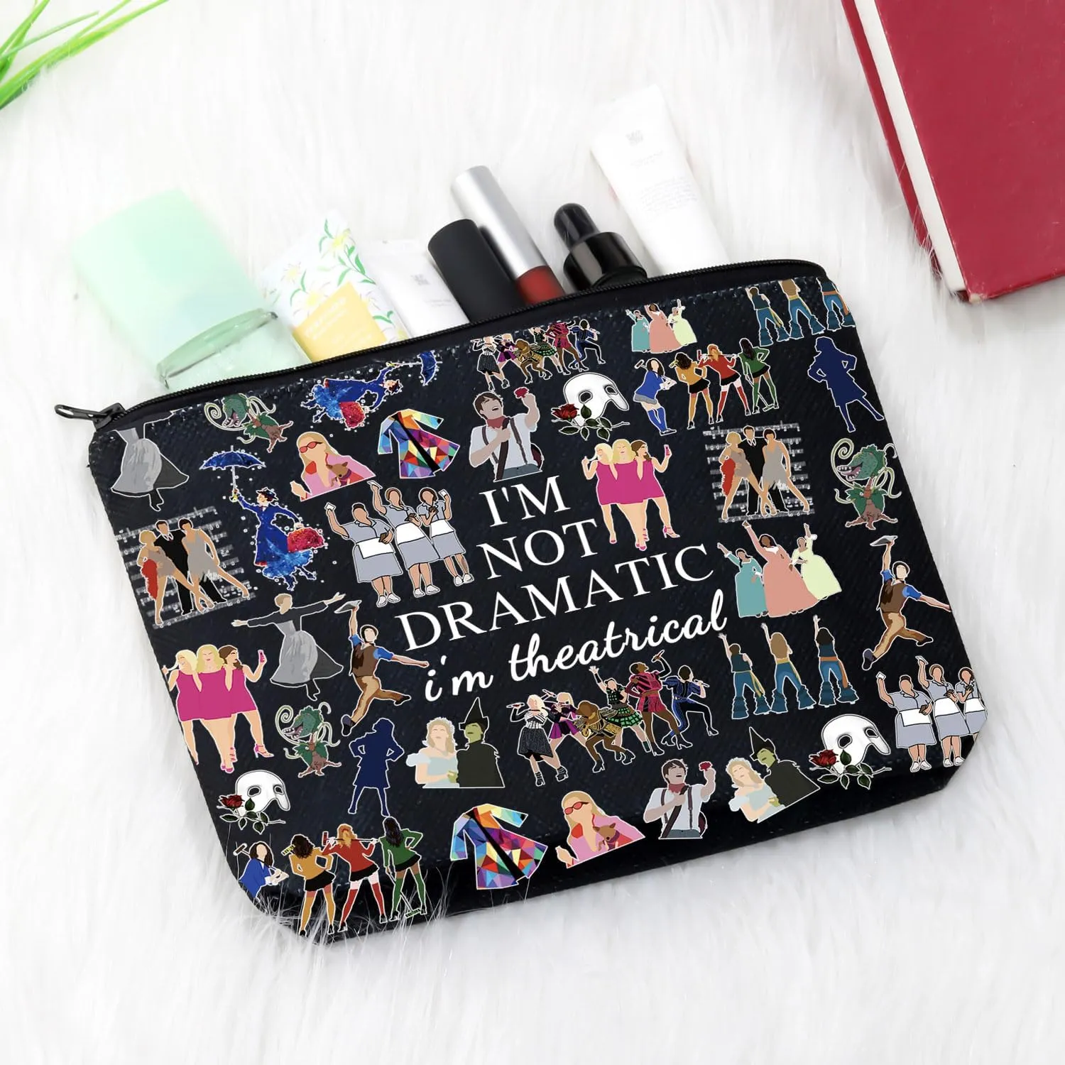 GJTIM Musical Gift Theatre Bag I'm Not Dramatic I'm Theatrical Musical Theatre Gift Zipper Pouch