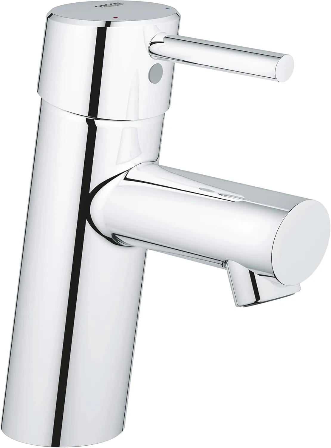 GROHE 3427100A Concetto S-Size Single-Handle Single-Hole Bathroom Faucet Without Pop-Up - 1.2 GPM