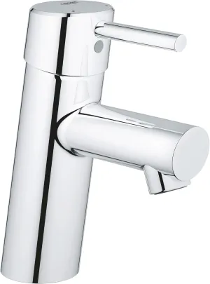 GROHE 3427100A Concetto S-Size Single-Handle Single-Hole Bathroom Faucet Without Pop-Up - 1.2 GPM