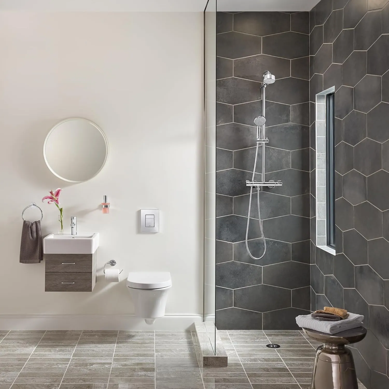 GROHE 3427100A Concetto S-Size Single-Handle Single-Hole Bathroom Faucet Without Pop-Up - 1.2 GPM