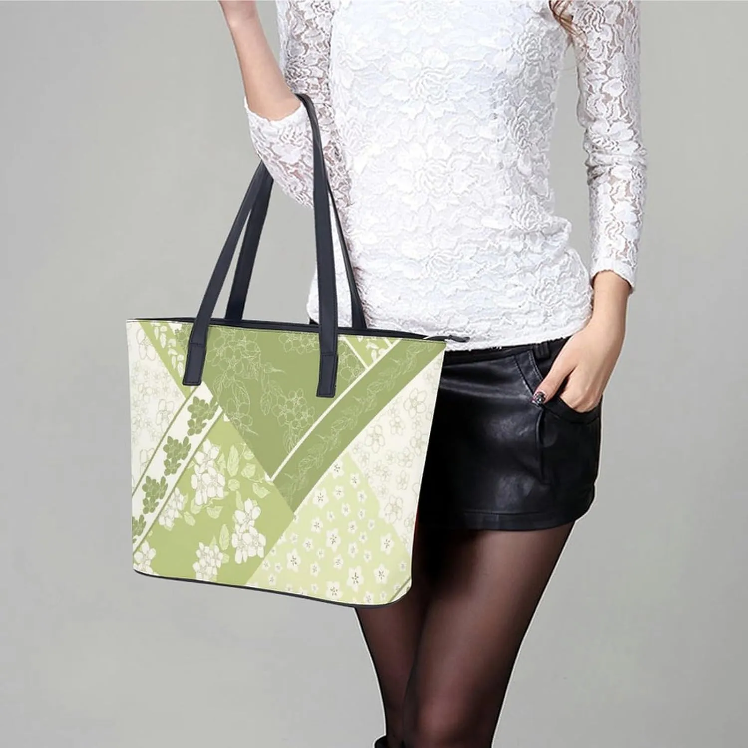 Guitar Hard Rock Hobo Handbags With Zipper Large Capacity Satchel Tote Bag Shoulder Bag
