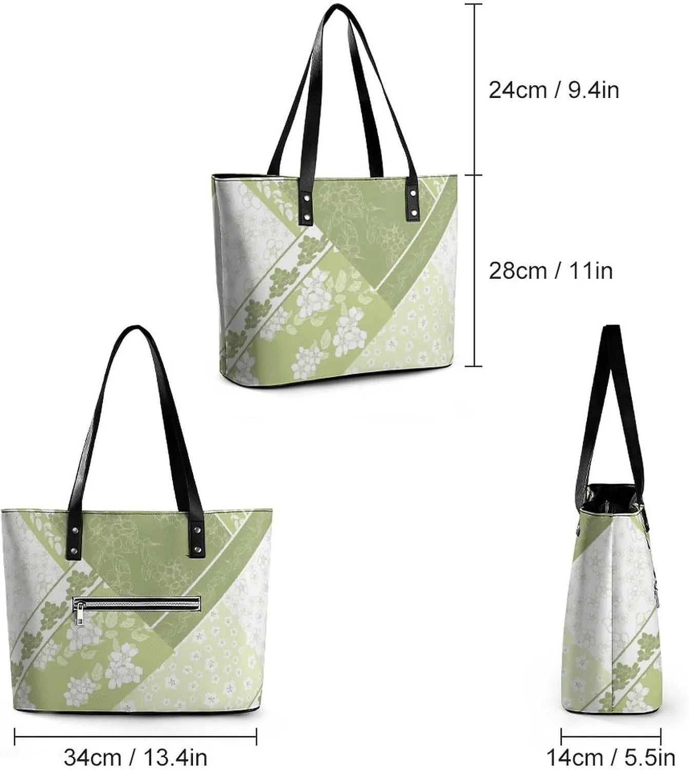 Guitar Hard Rock Hobo Handbags With Zipper Large Capacity Satchel Tote Bag Shoulder Bag