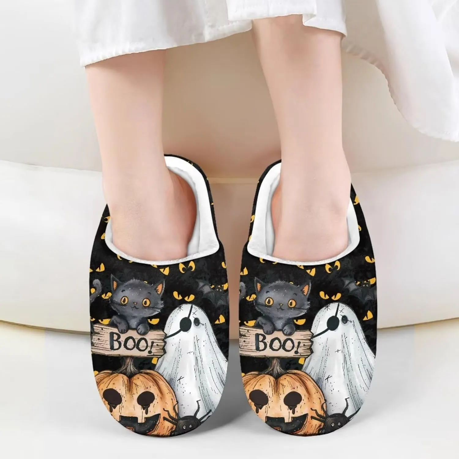 Howilath Boys Slippers Children Halloween Slippers Non Slip Kids Slipper Soft Comfy Indoor Outdoor
