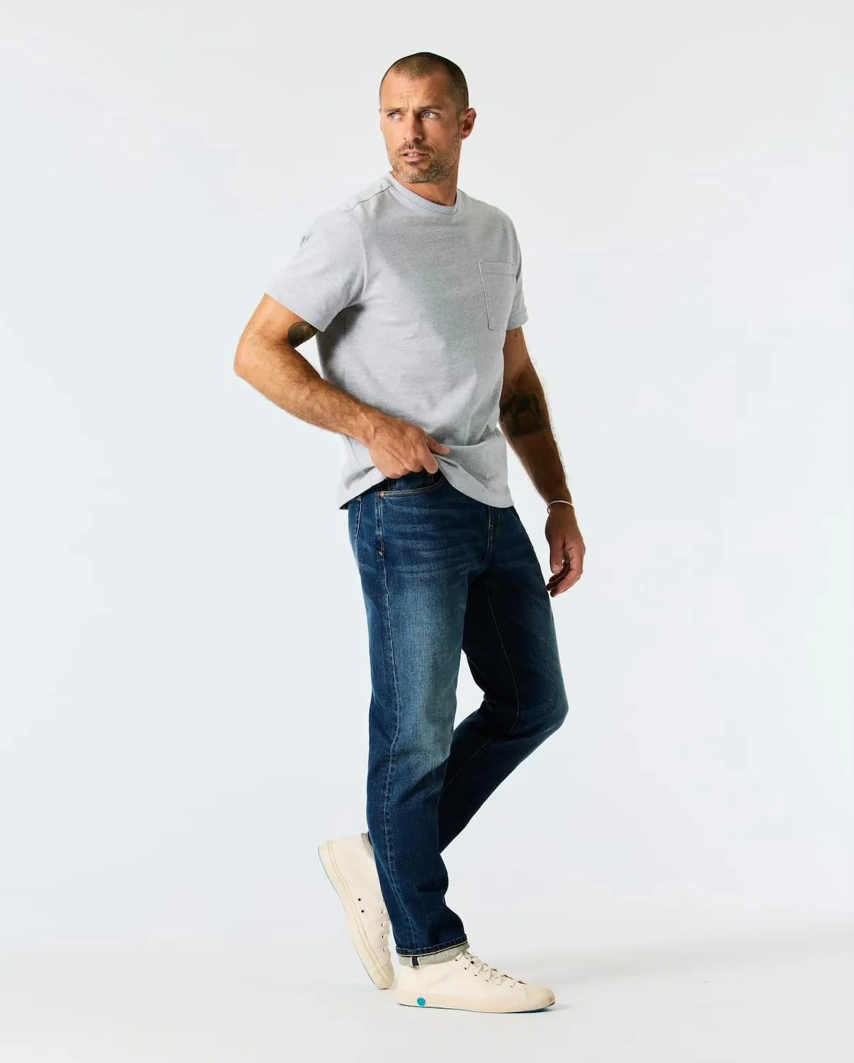 Huckberry Stretch Selvedge Denim Jeans for Men - 11.7 oz Mens Jeans with 1% Stretch, Copper Rivets- Year-Round Men Jeans