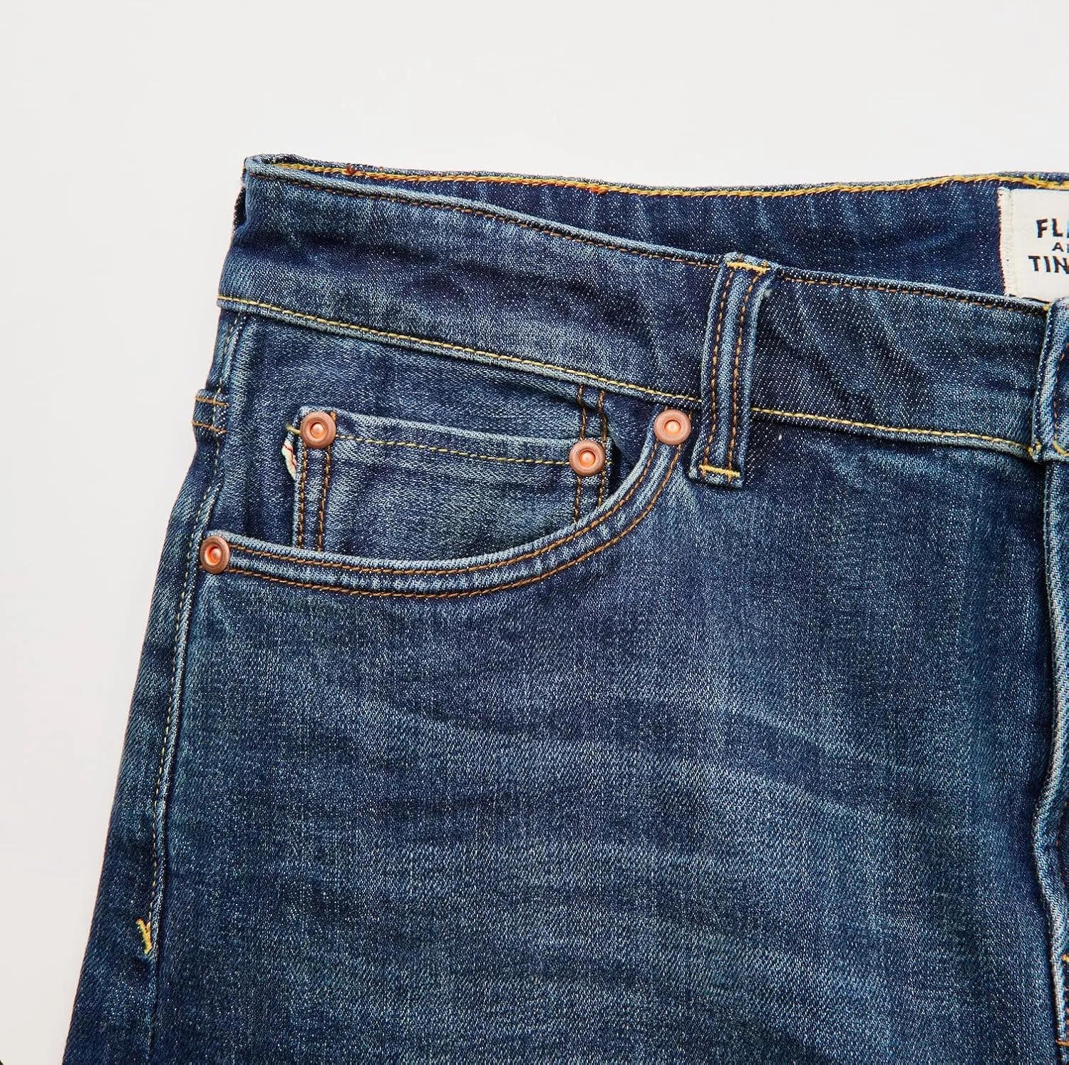 Huckberry Stretch Selvedge Denim Jeans for Men - 11.7 oz Mens Jeans with 1% Stretch, Copper Rivets- Year-Round Men Jeans
