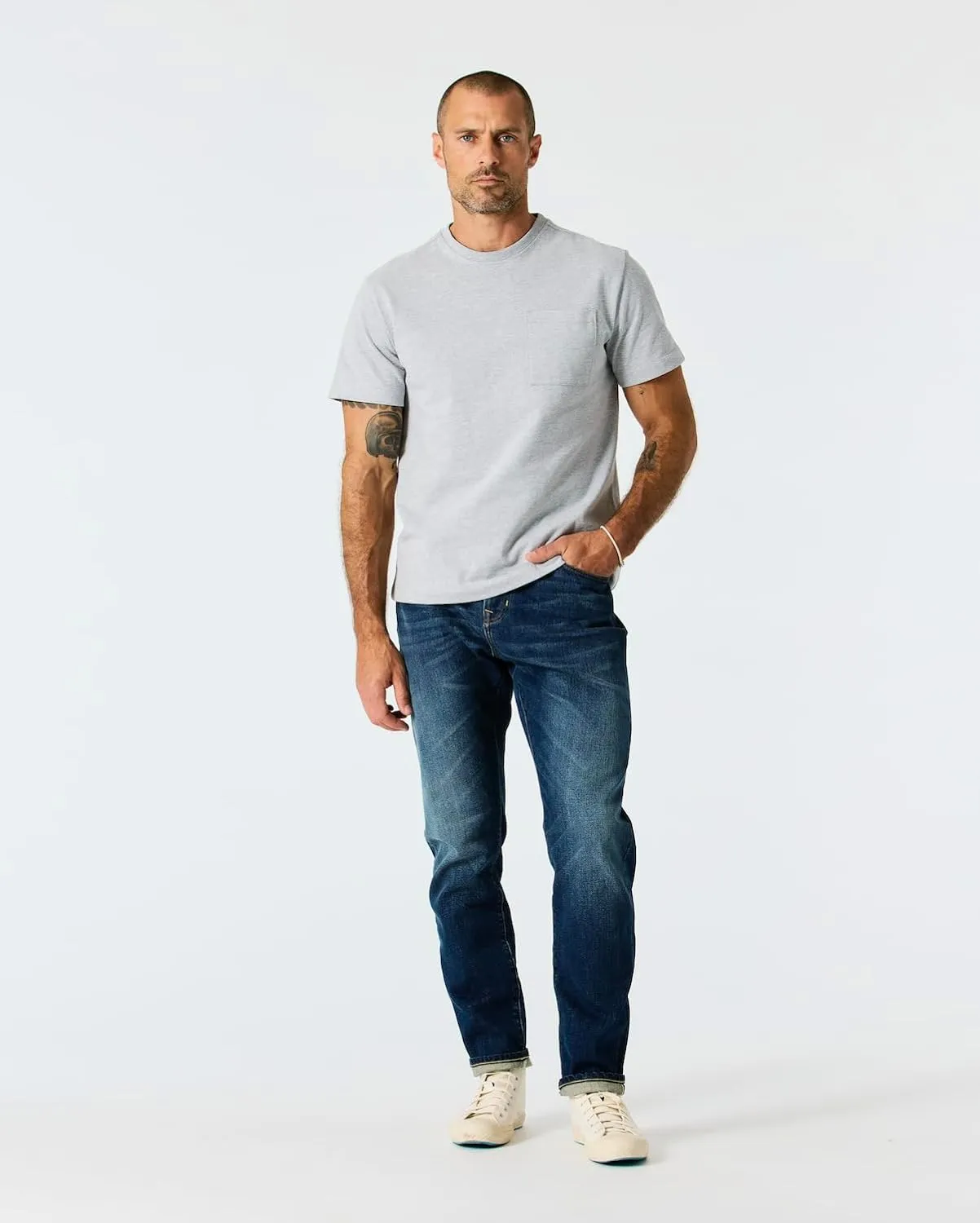 Huckberry Stretch Selvedge Denim Jeans for Men - 11.7 oz Mens Jeans with 1% Stretch, Copper Rivets- Year-Round Men Jeans