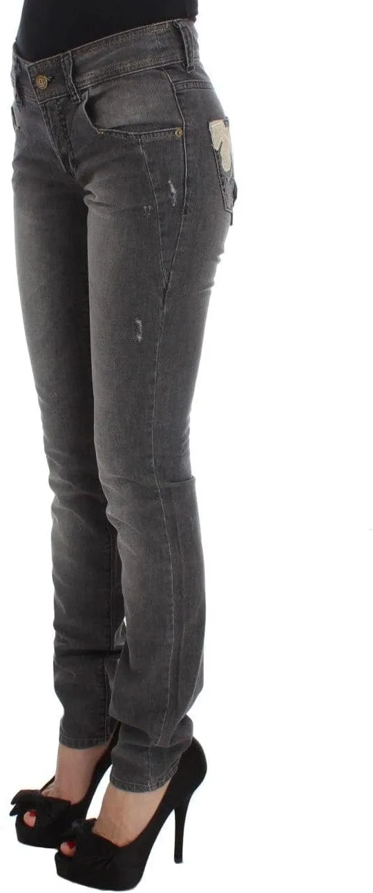 John Galliano Elegant Slim Fit Gray Wash Women's Jeans