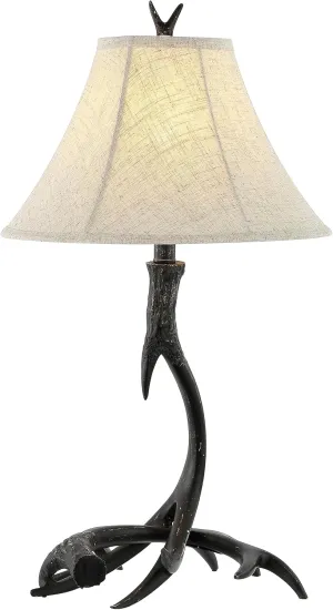 JONATHAN Y JYL6305C Antler 27.5" Rustic Resin LED Table Lamp, Traditional for Bedroom, Living Room, Office, Kids Room, Entryway, College Dorm, Bookcase, LED Bulb Included, Black
