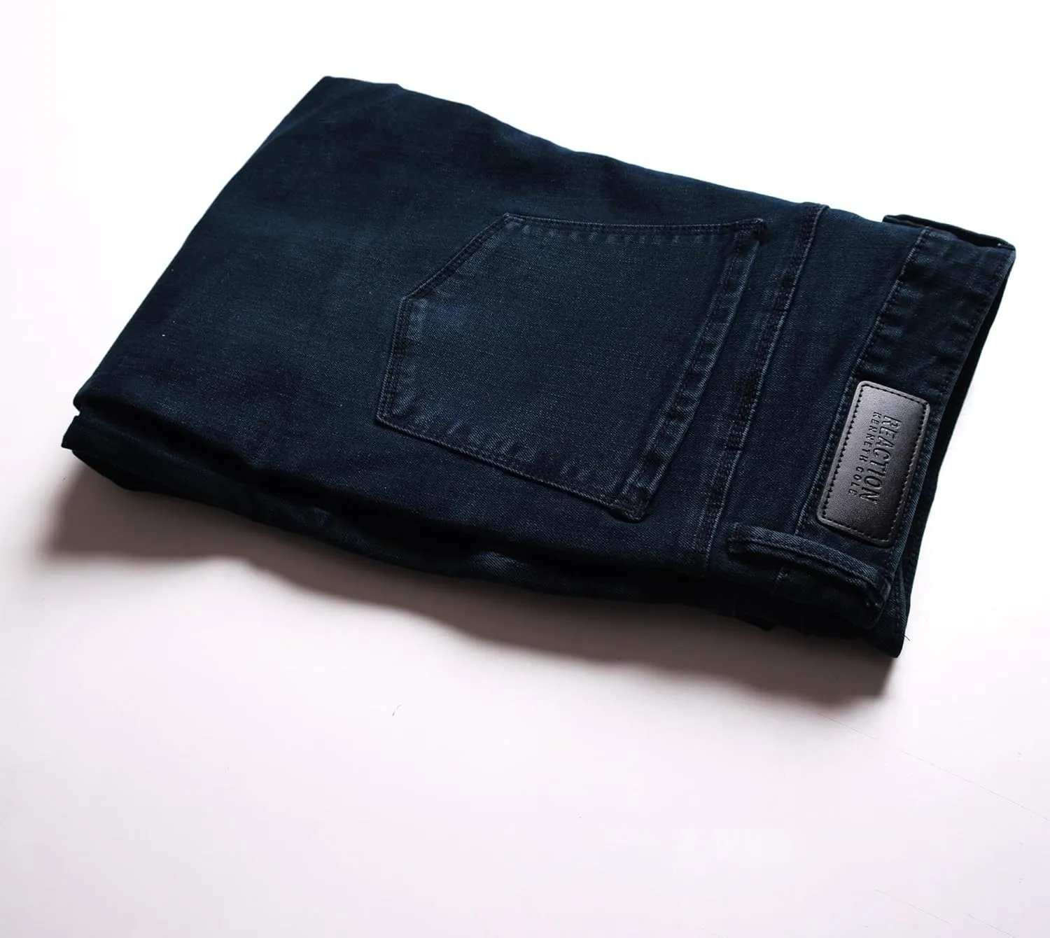 Kenneth Cole REACTION Slim Fit Jeans for Men, 2-Way Stretch Jeans Slim Fit 5-Pocket, Stretch Denim Pants for Men