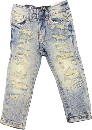 Kids Super Stretch Ripped Desert Jeans