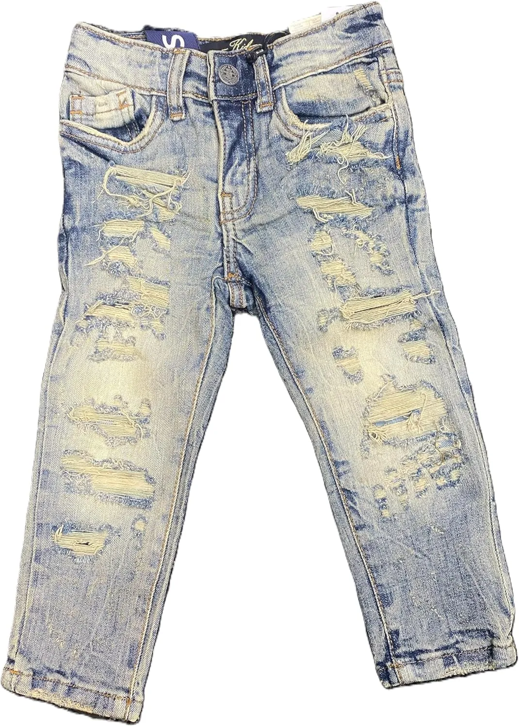 Kids Super Stretch Ripped Desert Jeans