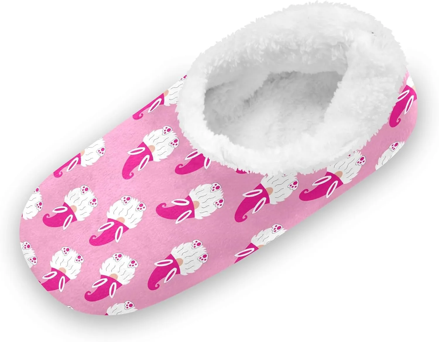 Kids Winter Slippers Easter Day Rabbit Gnomes and Bunny Ears Warm Soft Non Slip House Slippers for Boys Girls Indoor