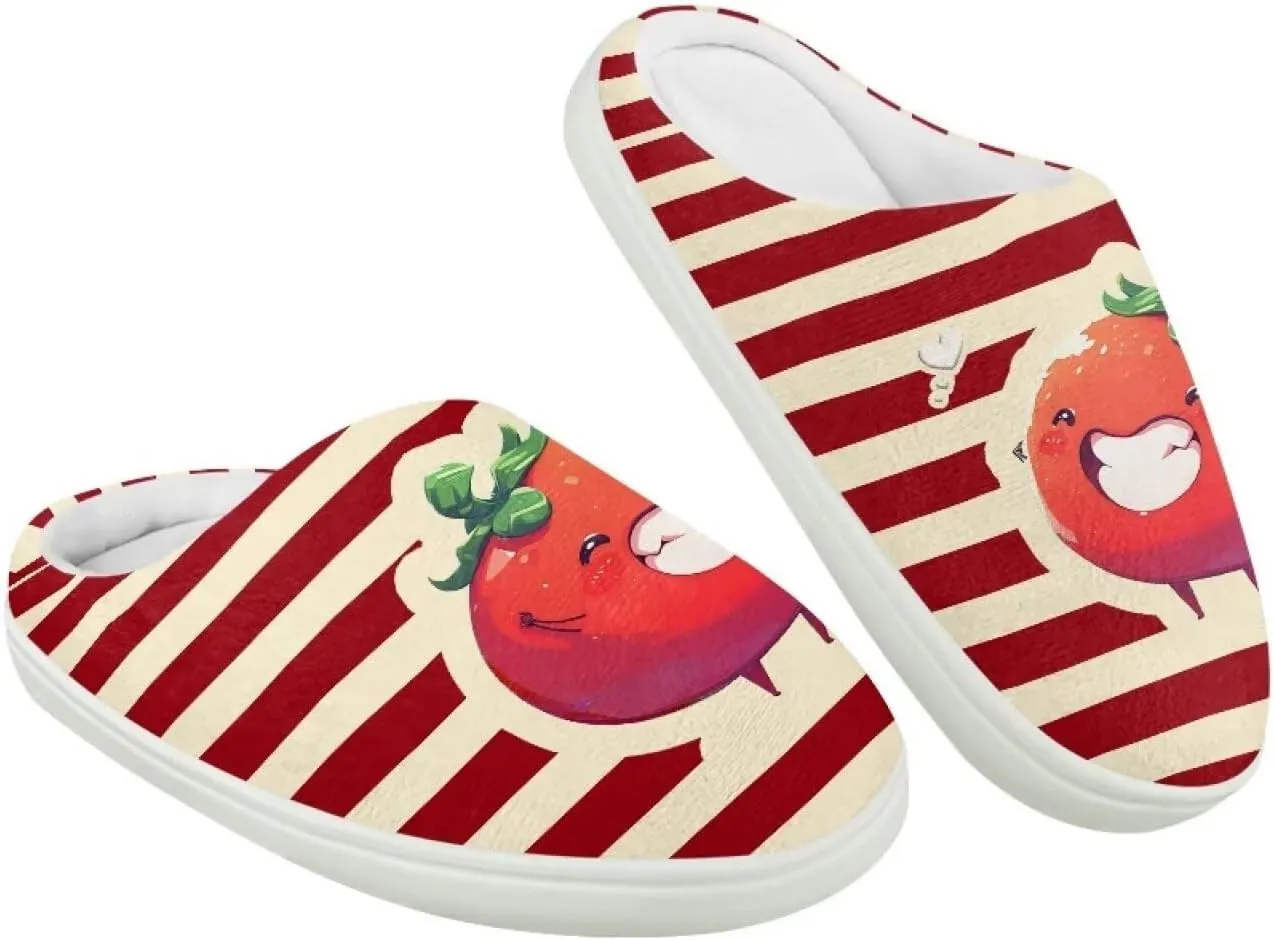 Kids Winter Warm Cotton Slippers Soft Plush Slippers Indoor Non Slip Flannel Fuzzy House Shoes for Boys Girls US 9-15