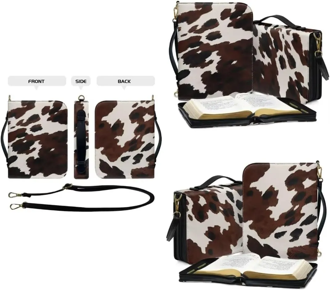 Kuiaobaty Bible Cover Protection Large Capacity Bible Carrying Bag PU Leather Bible Cover