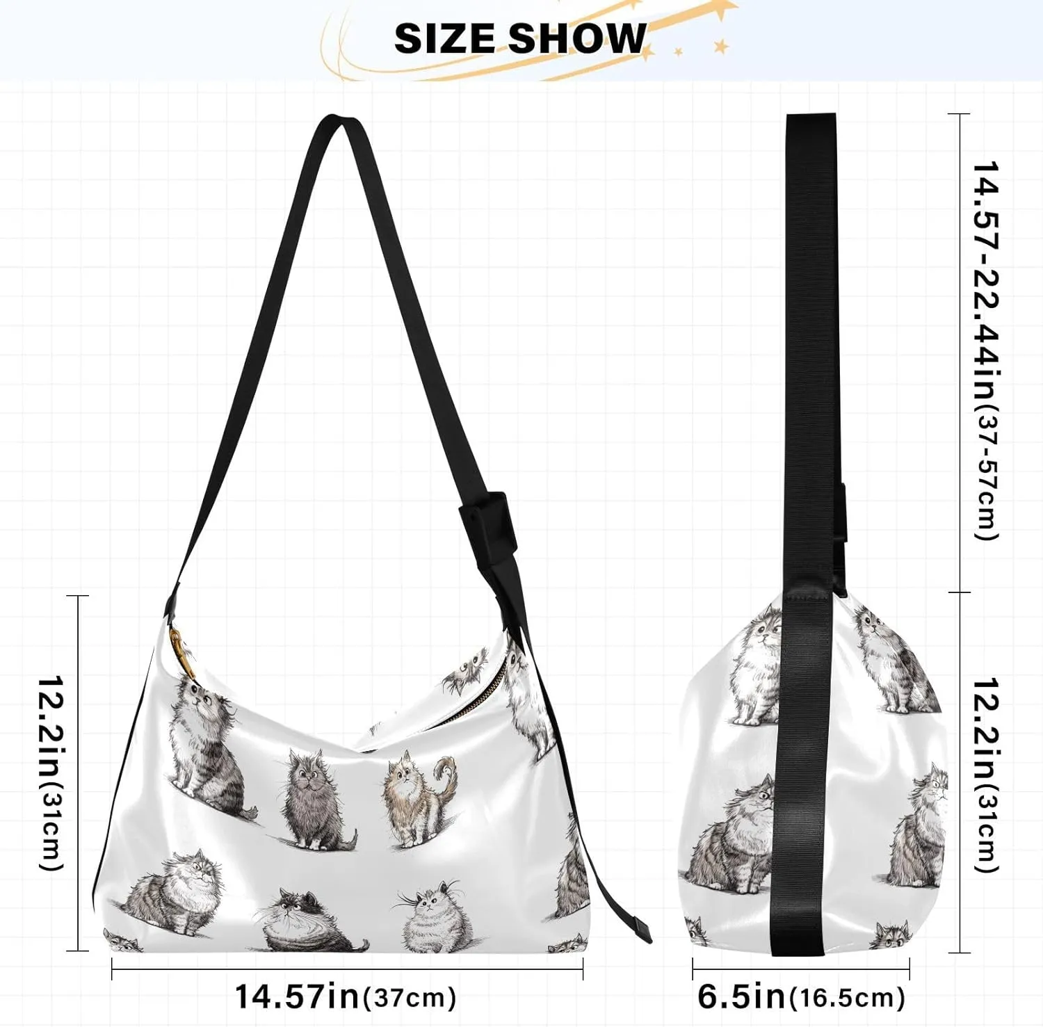 Ladies Anti Theft Crossbody Bag Waterproof Womens Crossbody Bag Cute Purse Cartoon Pet Pig Cute