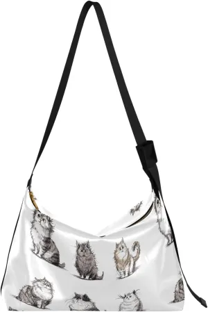 Ladies Anti Theft Crossbody Bag Waterproof Womens Crossbody Bag Cute Purse Cartoon Pet Pig Cute