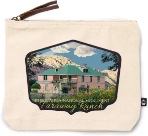 Lantern Press Chiricahua National Monument, Arizona, Faraway Ranch, 100% Cotton Zipper Pouch, Travel Accessory, Go Bag