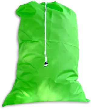 Large Fluorescent Lime Laundry Bag, Drawstring, Lock Closure
