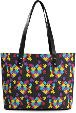 Large Tote Bag Fashion Handbag With Zipper For Women And Men