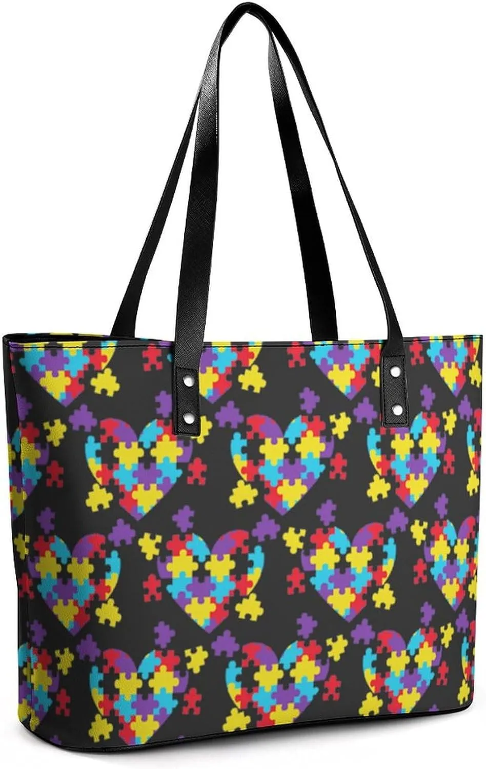 Large Tote Bag Fashion Handbag With Zipper For Women And Men