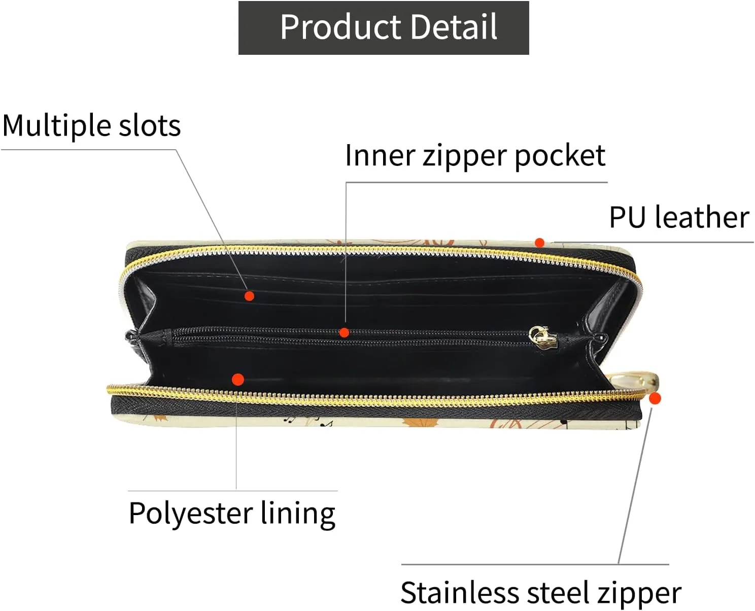 Long Wallet for Women with Large Capacity Zipper Credit Card Holder Travel Clutch Organizer Floral Print Plumeria Blue