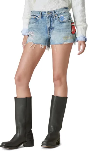 Lucky Brand Women's Rolling Stones Mid Rise Boy Short