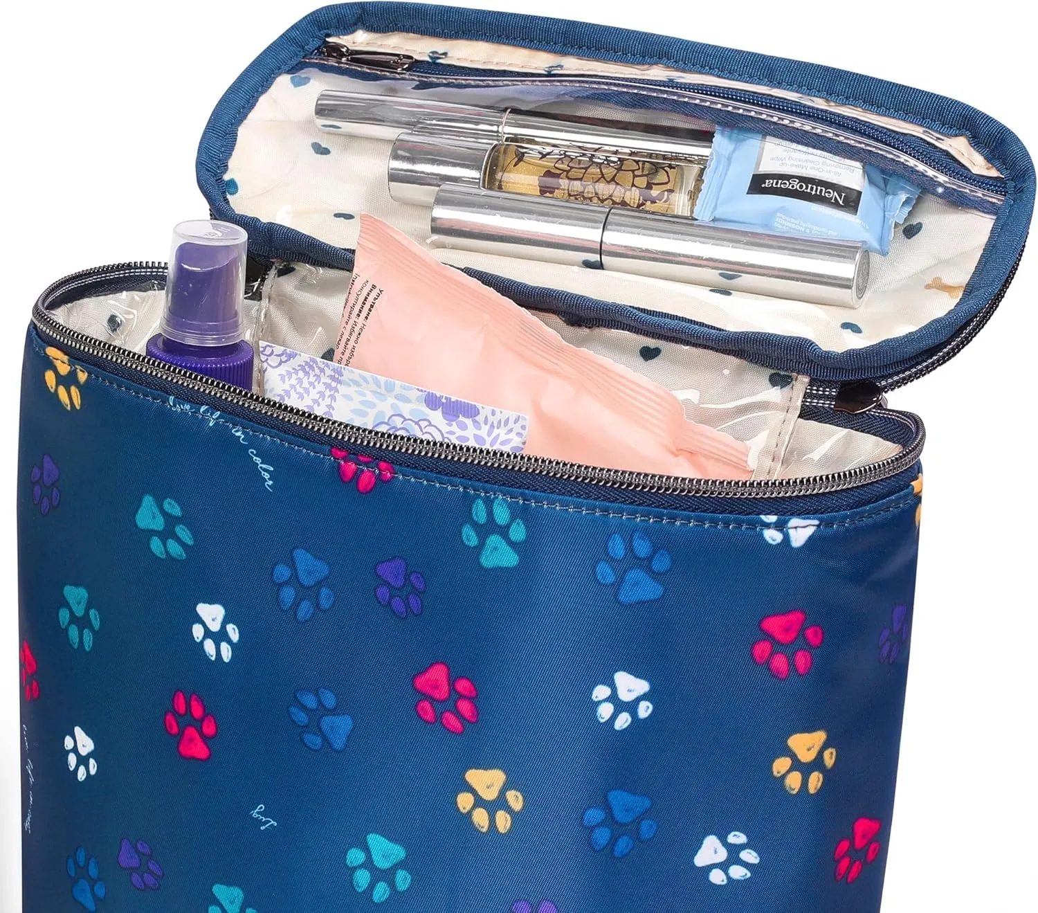 Lug Dolly Cosmetic Case, WILDLIFE BLACK