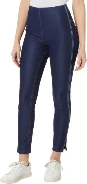 Lysse Park Leggings (Repreve Knit Denim) in Black Indigo MD