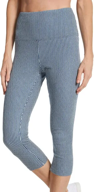 Lysse Patterned Knit Denim Capris